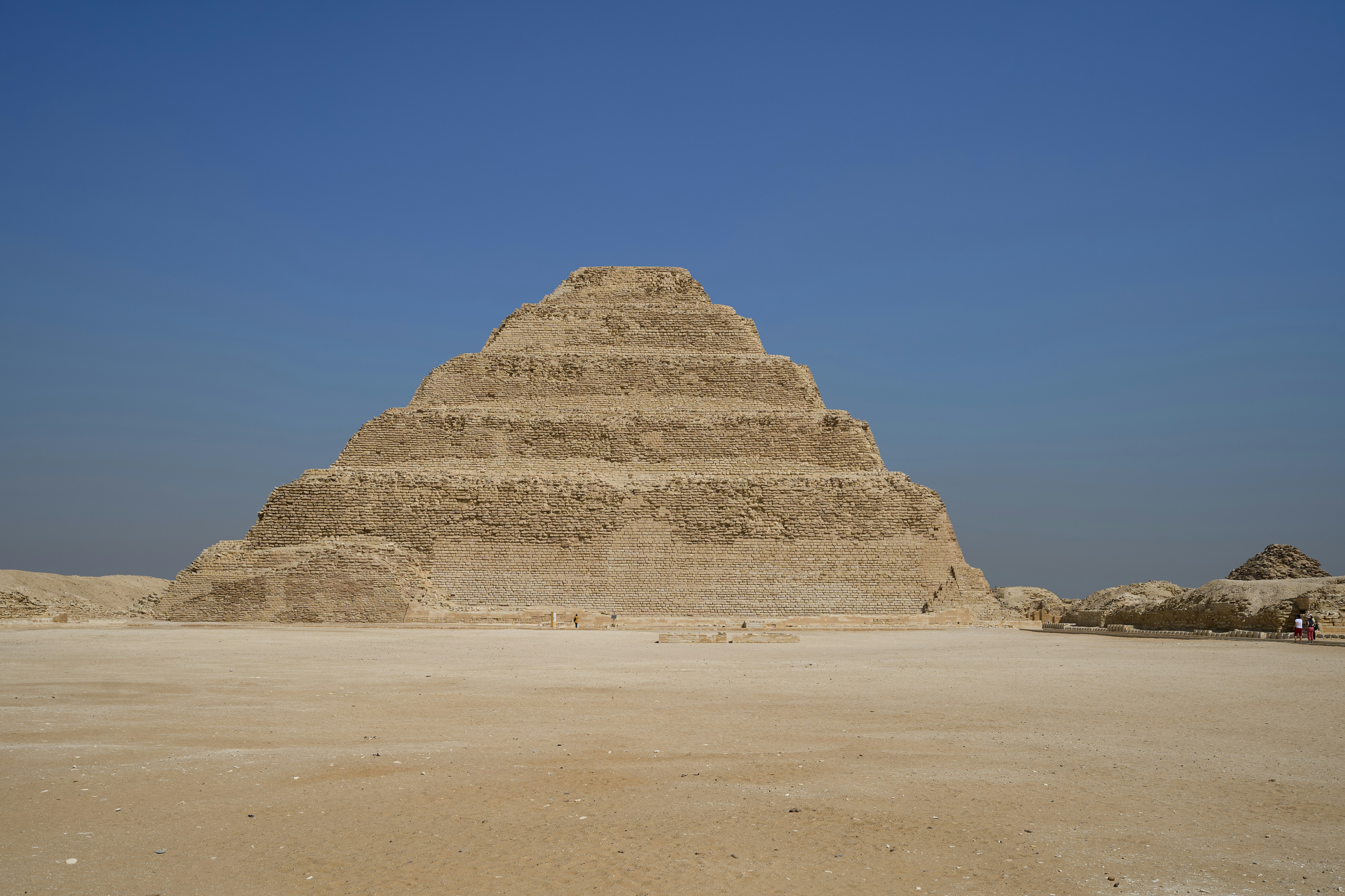 Open desert landscape under a clear sky near Cairo